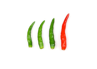 chili pepper isolated on a white background