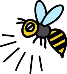 気が立っている蜂