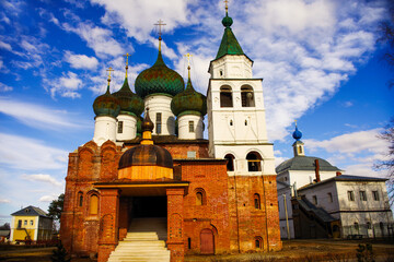 Ancient Epiphany Avraamiev monastery in the city of Rostov. Yaroslavl region, Russia
