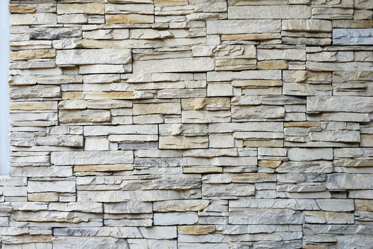 Stacked slabs walls stone textures, Stone wall cladding panels white.