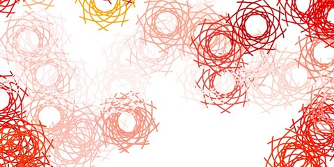 Light Red vector backdrop with chaotic shapes.