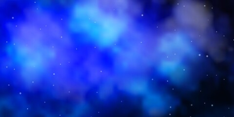 Light BLUE vector texture with beautiful stars. Decorative illustration with stars on abstract template. Theme for cell phones.