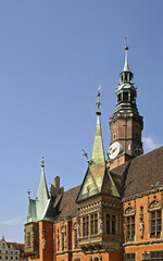 Fototapeta premium Townhouse at Market square in Wroclaw. Poland