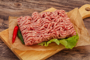 Raw Minced pork meat for cooking