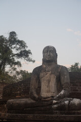 Fototapeta na wymiar The vatadage in the sacred quadrangle at polonnaruwa in sri lanka