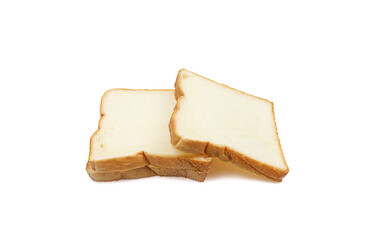 Sliced bread isolated on white background