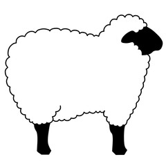 黒ヒツジ 未 ひつじ アイコン