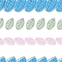 Cute hand-drawn flower seamless pattern.  Can use for print, template, fabric, presentation, textile, banner, poster, wallpaper, digital paper.