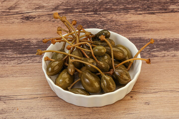 Caper berries in the bowl