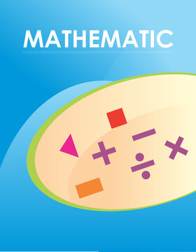 Children Math Book Cover Template