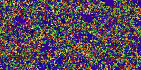 Fototapeta premium Light Multicolor vector template with ice snowflakes.