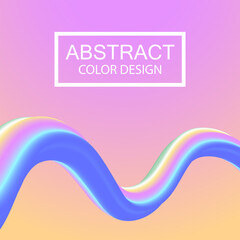 Abstract Background, Colorful Flow Shape, Blend Element, Template For Cover, Flyer, Banners, Presentation