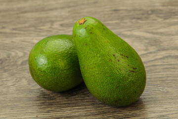 Two ripe exotic avocado vegetable