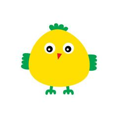 cute chicken cartoon vector