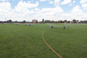 Fototapeta premium grass irrigation system, lawn