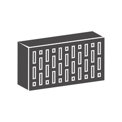 Building brick icon.Vector illustration.