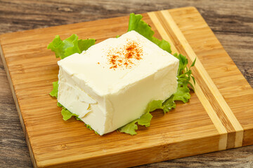 Greek traditional soft feta cheese