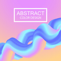 Abstract Background, Colorful Flow Shape, Blend Element, Template For Cover, Flyer, Banners, Presentation