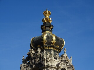 Fototapeta na wymiar Crown Gate of Dresden Zwinger 2