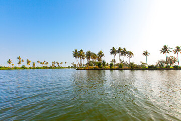 Allepey backwaters landscape, South India