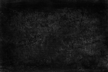 Fototapeta premium black old wall cracked concrete background / abstract black texture, vintage old background