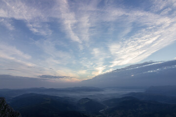 Fototapeta na wymiar Views from Aizkorri mountain in the Basque Country (Spain)
