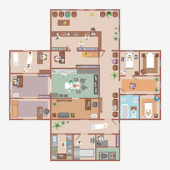 Hospital. (Top view)