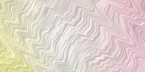 Fototapeta premium Light Orange vector backdrop with bent lines. Colorful illustration with curved lines. Template for cellphones.