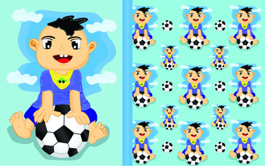 Cute Baby Boy pattern cartoon