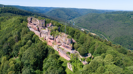 Ch&acirc;teau du Haut-Barr en drone