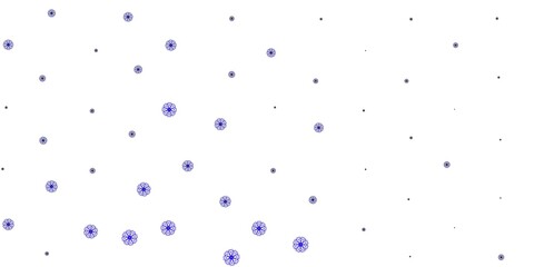 Light Purple, Pink vector natural layout with flowers.