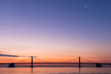 the morning dawn of the sea