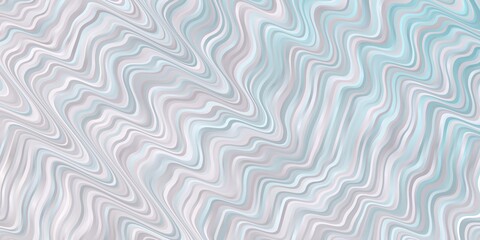 Light Pink, Blue vector template with curved lines. Abstract illustration with bandy gradient lines. Pattern for websites, landing pages.