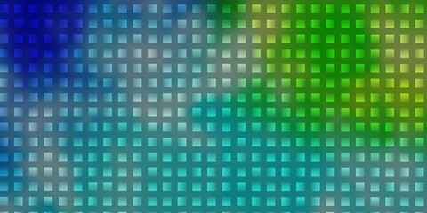 Light Blue, Green vector layout with lines, rectangles.