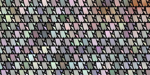 Fototapeta premium Light Orange vector texture with triangular style.