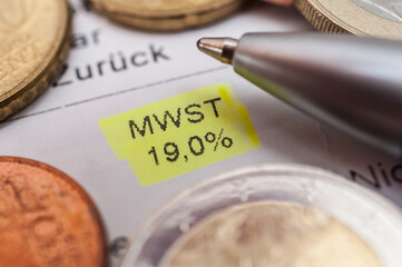 Kaufbeleg, Mehrwertsteuer 19% und Mehrwertsteuersenkung Coronakrise