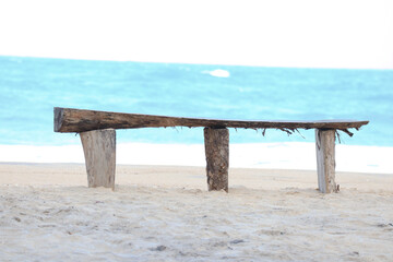 beach wooden chair
