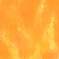 Watercolor vector background. Orange watercolor textured wallpaper to graphic work