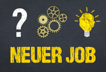 Obraz premium Neuer Job