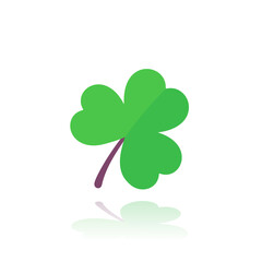 shamrock or trefoil vector icon