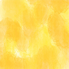 Watercolor vector background. Yellow watercolor textured wallpaper to graphic work