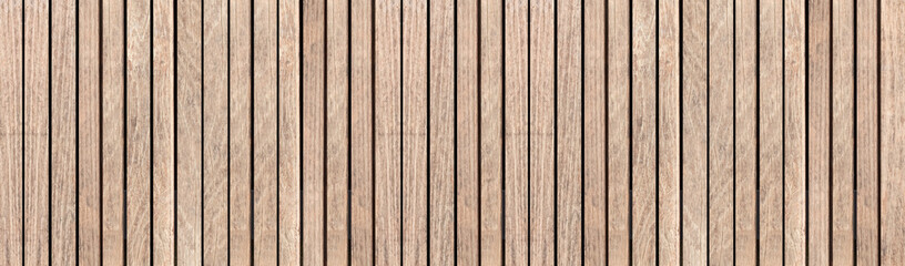 Panorama of Wood fence or Wood wall background seamless and pattern