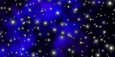 Dark Pink, Blue vector pattern with abstract stars. Blur decorative design in simple style with stars. Best design for your ad, poster, banner.