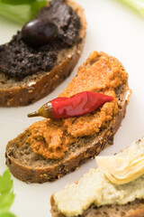 Spicy chilli pate. Preserves prepared at home as a side dish or appetizer typical of southern Italy, particularly from Puglia