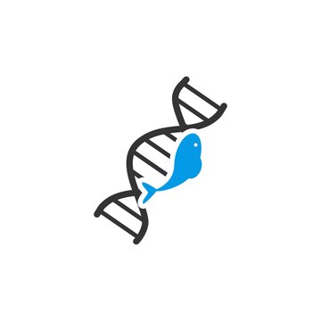 recommend clip art: fish dna vector design template illustration