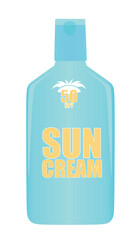 Sun protect cream. vector illustration