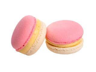 Exclusive macaroon with flavor isolated on the white