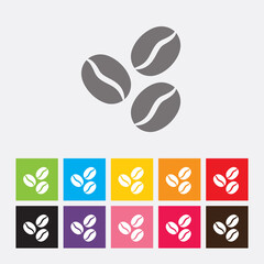 Coffee beans icon