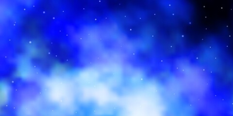 Light BLUE vector layout with bright stars. Blur decorative design in simple style with stars. Pattern for wrapping gifts.