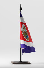 COSTA RICA Colors Background, COSTA RICAN National Flag (3D Render)
